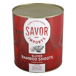 Savor Imports Sliced Bamboo Shoots, 10 Each, 6 Per Case | SKU: 473854 | UPC: 684476022126