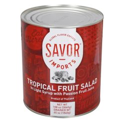 Savor Imports Tropical Fruit Salad in Light Syrup, 109 Ounce, 6 Per Case | SKU: 429736 | UPC: 684476032422