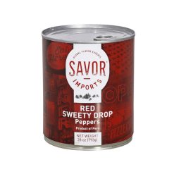 Savor Imports Red Sweety Drop Peruvian Peppers, 28 Ounce, 6 Per Case | SKU: 597160 | UPC: 684476041882