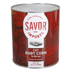 Savor Imports Cut Baby Corn, 6.75 Pound, 6 Per Case | SKU: 614276 | UPC: 684476044944
