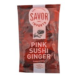 Savor Imports Pink Sushi Ginger, 1 Pound, 12 Per Case | SKU: 728379 | UPC: 684476061545