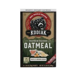 Kodiak Cakes Maple Brown Sugar Oatmeal Packets, 10.58 Ounces, 6 Per Case | SKU: 739432 | UPC: 705599015106