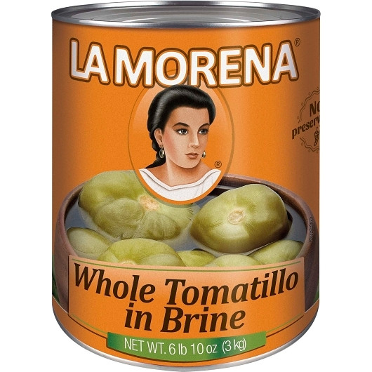 La Morena Whole Tomatillo In Brine, 6.6 Pound, 6 Per Case | SKU: 779008 | UPC: 727452001651