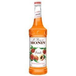 Monin Peach Syrup, 750 Milileter, 12 Per Case | SKU: 399133 | UPC: 738337056376