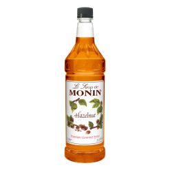 Monin Hazelnut Flavor Syrup, 1 Liter, 4 Per Case | SKU: 399084 | UPC: 738337060731