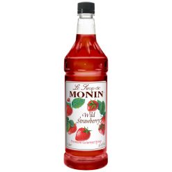 Monin Wild Strawberry Syrup, 1 Liter, 4 Per Case | SKU: 442007 | UPC: 738337060939