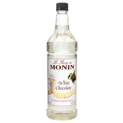 Monin White Chocolate Syrup, 1 Liter, 4 Per Case | SKU: 441752 | UPC: 738337061363