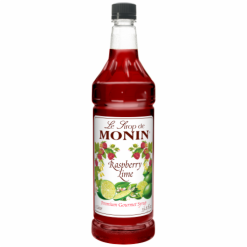 Monin Raspberry Lime Syrup, 1 Liter, 4 Per Case | SKU: 546969 | UPC: 738337885228