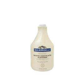Ghirardelli White Chocolate Sauce Pump Bottle, 87.3 Ounces, 6 Per Case | SKU: 707530 | UPC: 747599412653
