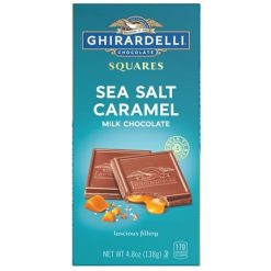 Ghirardelli Milk Chocolate Sea Salt Caramel Squares, 4.8 Ounces, 10 Per Case | SKU: 746005 | UPC: 747599418709