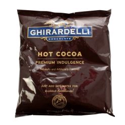 Ghirardelli Premium Hot Cocoa Pouch, 32 Ounces, 4 Per Case | SKU: 482332 | UPC: 747599620126