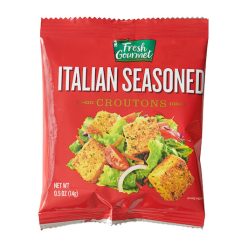 Fresh Gourmet Italian Crouton Single Serve, 7.81 Pound, 250 Per Case | SKU: 406693 | UPC: 086631736105