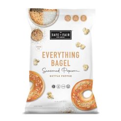 Safe + Fair Everything Bagel Flavored Popcorn, 3 Ounces, 5 Per Case | SKU: 745207 | UPC: 810023590651