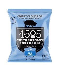 4505 Meats Sea Salt Chicharrones, 1.1 Ounce, 12 Per Case | SKU: 740111 | UPC: 850023861030 | GTIN: 10850023861037