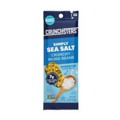 Crunchster Protein Snack Sea Salt Single Serve, 1.3 Ounces, 12 Per Box, 6 Per Case | SKU: 734832 | UPC: 851166007064