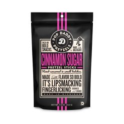 Pop Daddy Powder Cinnamon Sugar Pretzels Ca, 7.5 Ounce, 12 Per Case | SKU: 775598 | UPC: 855206005812