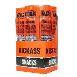 Kickass Beef Jerky Original Twin Pack Snack Sticks, 2 Ounce, 240 Per Case | SKU: 772790 | UPC: 857613008042