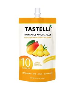 Tastelli Mango Pineapple Drinkable Jelly, 5.07 Ounce, 4 Per Pack, 10 Per Case | SKU: 813098 | GTIN: 0086000538932