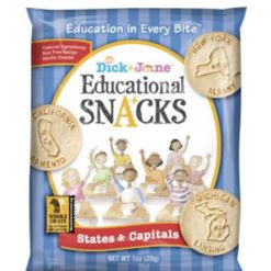 Dick And Jane States & Capitals Educational Snack Crackers, 1 Ounces, 120 per Case | SKU: 651943 | UPC: 894123002108