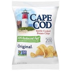 Cape Cod Potato Chips, Less Fat Original Kettle Cooked Chips, 1.5 Ounce, 56 Per Case | SKU: 757317 | UPC: 020685123757
