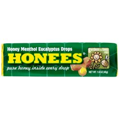 Honees Menthol Cough Drops, 1.6 Ounce, 24 Per Pack, 12 Per Case | SKU: 599857