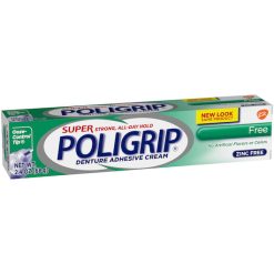 Poligrip Denture Adhesive Cream, 2.4 Ounce, 24 Per Case | SKU: 662746 | UPC: 310158062042