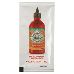 Tabasco Salsa Picante Standard Portion Packet, 0.16 Fluid Ounce, 200 Per Case | SKU: 795425 | UPC: 011210003989