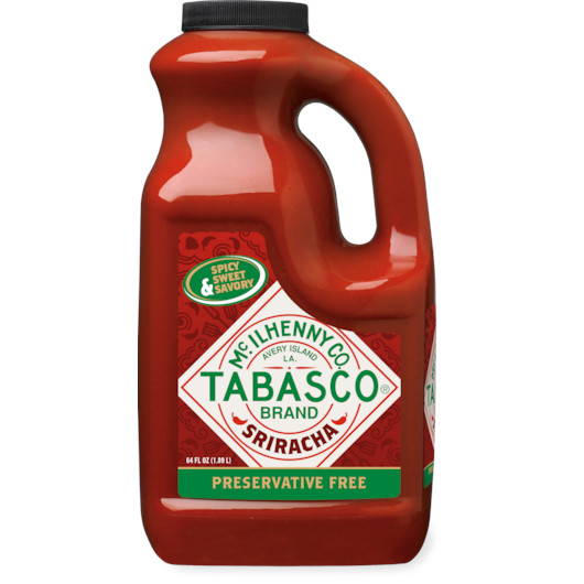 Tabasco Sriracha Sauce, 0.5 Gallon, 2 per case | SKU: 713247 | UPC: 011210008823