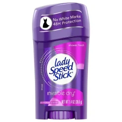 Lady Speed Stick 48 Hour Shower Fresh Anti-Perspirant Deodorant Invisible Stick, 1.4 Ounce, 12 Per Case | SKU: 516389 | UPC: 022200962995
