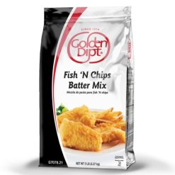 Golden Dipt English Style Fish n Chip Batter Mix, 5 Pound, 6 Per Case | SKU: 375187 | GTIN: 30763089500885