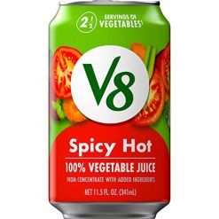 V8 Spicy Hot Vegetable Juice, 11.5 Fluid Ounces, 24 Per Case | SKU: 339819 | UPC: 051000042859