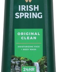 Irish Spring Body Wash Original Sulfate Free, 20 Fluid Ounces, 4 Per Case | SKU: 745511