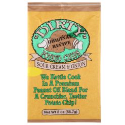 Dirty Potato Chips Sour Cream And Onion Potato Chips, 2 Ounces, 25 Per Case | SKU: 664372 | UPC: 083791520094