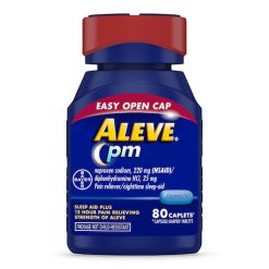 Aleve Nighttime With Easy Open, 80 Piece, 3 Per Pack, 8 Per Case | SKU: 735372 | GTIN: 50025866591894
