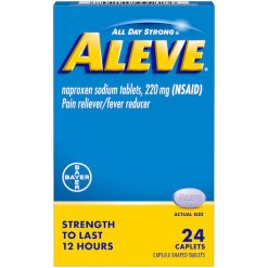 Aleve Caplets, 24 Piece, 3 Per Pack, 12 Per Case | SKU: 735369 | UPC: 025866591998 | GTIN: 50025866591993