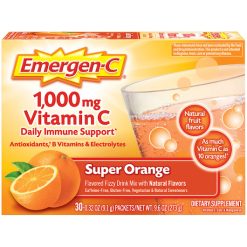 Emergen-C Vitamin C Super Orange, 30 Each, 12 Per Case | SKU: 592858 | UPC: 076314302031