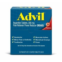 Advil Dispenser Pouch, 2 Count, 50 Per Pack, 24 Per Case | SKU: 515650 | UPC: 305730154895 | GTIN: 50305730154890