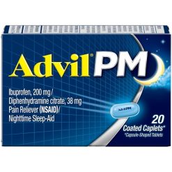 Advil Pm Pain Reliever & Nighttime Sleep-Aid 200 Mg Caplets, 20 Each, 6 Per Pack, 12 Per Case | SKU: 513776 | GTIN: 50305730164202