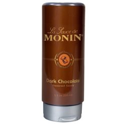 Monin Dark Chocolate Flavored Sauce, 12 Fluid Ounce Bottle, 6/Case | SKU: 506818 | UPC: 107383378825