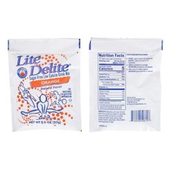 Lite Delite Orange Drink Mix, 2 Ounces, 12 Per Case | SKU: 619138 | UPC: 719098506157