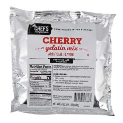 Chefs Companion Cherry Flavored Gelatin Mix, 24 Ounce, 12 Per Case | SKU: 618989 | UPC: 719098536383