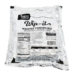 Chefs Companion Wip-It Whipped Topping Mix, 1 Pound, 12 Per Case | SKU: 619081 | UPC: 719098543077