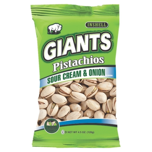 Giant Snack Inc Giants Pistachios Sour Cream Onion, 4.5 Ounces, 8 Per Case | SKU: 703600 | UPC: 038093516702