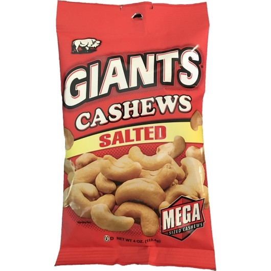 Giant Snack Inc Giants Cashew Salted, 4 Ounces, 8 Per Case | SKU: 703601 | UPC: 038093615108