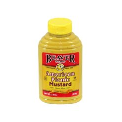 Beaver American Picnic Mustard Bottle, 12.5 Ounce, 6 Per Case | SKU: 628715 | UPC: 071828002385