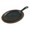 Lodge Oval Serving Griddle - 10 x 7.5 Inch, 6 Per Case | SKU: 632128 | UPC: 075536340104