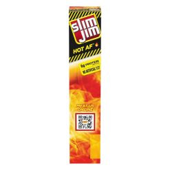 Slim Jim Giant Hot AF, 0.97 Ounces, 24 Per Box, 6 Per Case | SKU: 690995 | UPC: 026200001289