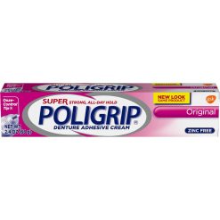 Poligrip Super Original Denture Adhesive Cream, 2.4 Ounce, 24 Per Case | SKU: 662692 | UPC: 310158054559