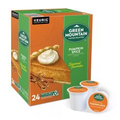 Green Mountain Coffee K-Cup Pod Pumpkin Spice, 24 Count, 4 Per Case | SKU: 700181 | UPC: 099555067583