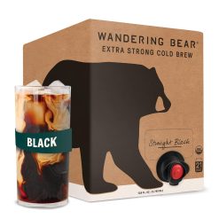 Wandering Bear Organic Straight Black Cold Brew Coffee, 1 Gallon, 2 Per Case | SKU: 786821 | UPC: 859336007241